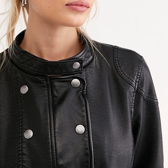 Free people vegan leather jacket - Picture 3 of 3